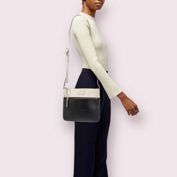 kate spade Handbags - kate spade Women's Crossbody Black And White Leather